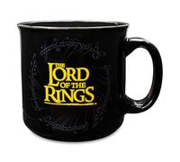 The Lord Of The Rings Gondor Tasse en céramique noire pour expresso, cacao, thé | Capacité : 591 ml