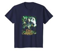 The Lord of The Rings Hero Group T-Shirt, Enfant, Bleu Marine, 12 Ans