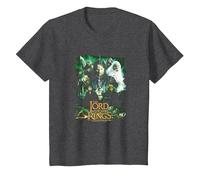 The Lord of The Rings Hero Group T-Shirt, Enfant, Chiné Foncé, 12 Ans