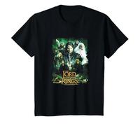 The Lord of The Rings Hero Group T-Shirt, Enfant, Noir, 12 Ans
