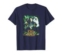 The Lord of The Rings Hero Group T-Shirt, Homme, Bleu Marine, M