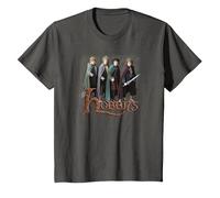 The Lord of The Rings Hobbits T-Shirt, Enfant, Asphalte, 8 Ans