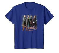 The Lord of The Rings Hobbits T-Shirt, Enfant, Bleu Royal, 4 Ans