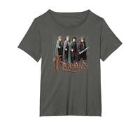 The Lord of The Rings Hobbits T-Shirt, Femme Grandes Tailles, Asphalte, 2X