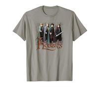 The Lord of The Rings Hobbits T-Shirt, Homme, Ardoise, XL