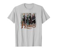 The Lord of The Rings Hobbits T-Shirt, Homme, Argent, XXL