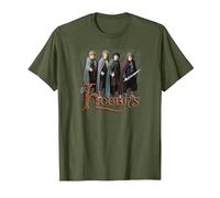 The Lord of The Rings Hobbits T-Shirt, Homme, Olive, S
