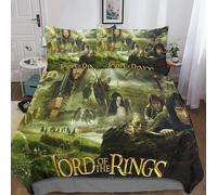 The Lord Of The Rings Housse De Couette, D Movie Parure De Lit Housses De Couettes Microfibre Avec Fermeture ¿¿Clair Et Taies D'oreiller Parure De Coue