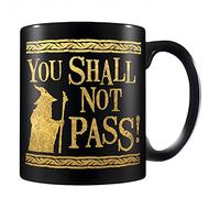 The Lord of The Rings - Mug YOU SHALL NOT PASS (12 cm x 10,5 cm x 8,7 cm) (Noir/Doré)