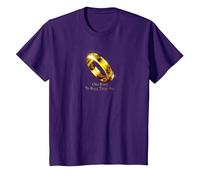 The Lord of The Rings One Ring to Rule Them All T-Shirt, Enfant, Violet, 12 Ans