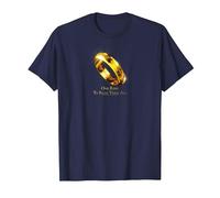 The Lord of The Rings One Ring to Rule Them All T-Shirt, Homme, Bleu Marine, 5XL