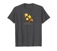 The Lord of The Rings One Ring to Rule Them All T-Shirt, Homme, Chiné Foncé, L