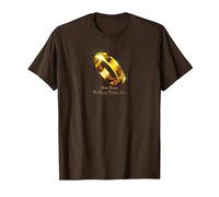 The Lord of The Rings One Ring to Rule Them All T-Shirt, Homme, Marron, L