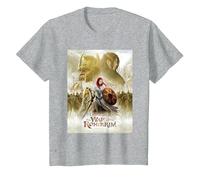 The Lord of The Rings: The War of The Rohirrim T-Shirt, Enfant, Gris Chiné, 10 Ans