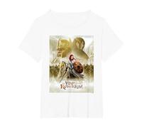 The Lord of The Rings: The War of The Rohirrim T-Shirt, Femme Grandes Tailles, Blanc, 4X