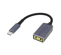 The Lord of the Tools 1 câble de charge à ouverture carrée de 11 mm x 4,5 mm vers USB-C de type C vers adaptateur fin 100 W compatible avec les ordinateurs portables Lenovo de 140 mm