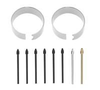 The Lord of the Tools 1 Kit de Pointes de Stylet pour Tablette Compatible avec Samsung Galaxy Tab S10+ S10 Ultra S9 S9FE+ S9 Ultra Longueur 2 Cm Pointe en Plastique 0,7 Mm Pointe en Métal 0,8 Mm