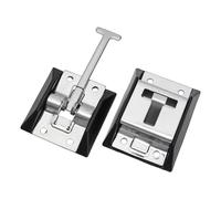 The Lord of the Tools 1 paire de loquets de porte d'entrée en forme de T en acier inoxydable 304 avec pièce de retenue pour camping-car, remorque, camping-car