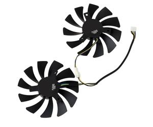 The Lord of the Tools 1 paire de ventilateurs de refroidissement 4 broches 85 mm pour ordinateur de compétition compatible avec PowerColor RX 5600 5700 6500 6600 XT 6700 Fighter