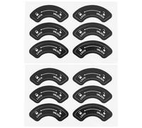 The Lord of the Tools 12pcs Autocollants de Direction de Verrouillage et Déverrouillage Côté Gauche pour Porte de Lieux Publics Intérieurs 4.5x1.7cm