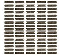 The Lord of the Tools 150pcs Étiquettes en Métal avec l’inscription « Hand made » DIY Accessoires pour Chaussures Chapeau Fabrication De Bijoux Artisanat Résultats Cadeau -25x6mm Rectangle Bronze