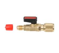 The Lord of the Tools 1x Soupape de Sécurité pour Réfrigérant 1/4 Acme F vers 5/16 SAE M Filetage à Droite pour Climatisation R32