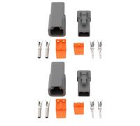 The Lord of the Tools 2 Kit de Connecteurs étanches Broches DTP04-2P DTP06-2S Compatible avec Deutsch pour Automobiles Motos Et Camions