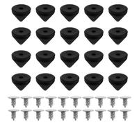 The Lord of the Tools 20 Jeux de Vis de Rechange Noires de 6 Mm Compatible avec Christian Louboutin Décoration de Chaussures étui en Cuir Artisanal