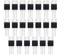 The Lord of the Tools 20pcs IRLZ34N Transistor MOSFET N-Channel ESD Classé TO-220 30A 55V 3Pin Redresseur International Puissance pour Commutateur Électronique Redresseur Contrôlable