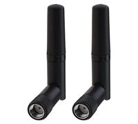 The Lord of the Tools 2pcs Mini Antenne WiFi Double Bande 2.4GHz 5.8Ghz RP-SMA Mâle Angle Droit Antenne pour Carte Réseau PCI PC Ordinateur de Bureau Gaming Carte Mère Routeur sans Fil