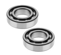 The Lord of the Tools 2x Roulements à Billes à Gorge Profonde 6206-C3 Adaptés à Divers Diamètres D'arbre Configurations de Montage Et Types de Machines (30 X 62 X 16 Mm)