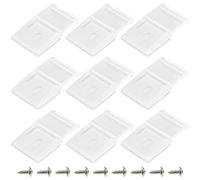 The Lord of the Tools 50pcs Clip de Bande Lumineuse Transparente avec Vis Clips de Montage de Bande Lumineuse Auto-adhésive Fixations de Lumière LED Support de Montage pour Armoires Extérieur