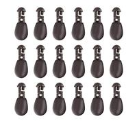 The Lord of the Tools 50pcs Perles à Changement Rapide Perles de Choc Instantanées Perles de Matériel de Pêche Connecteur de Pêche Outil pour Méthode de Pêche à la Carpe Feeder, 11x6mm Marron