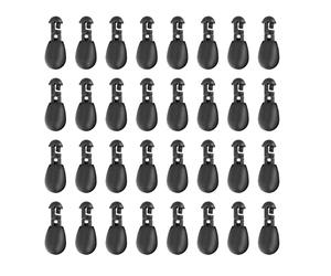 The Lord of the Tools 50pcs Perles à Changement Rapide Perles de Choc Instantanées Perles de Matériel de Pêche Connecteur de Pêche Outil pour Méthode de Pêche à la Carpe Feeder, 11x6mm Noir