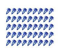 The Lord of the Tools 50x Attaches de Clip Garniture Voiture LR027255 Fixations Moulage de Passage Roue Avant en Plastique Bleu Compatible pour Range Rover Evoque