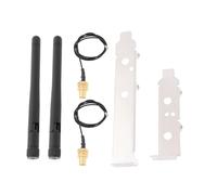 The Lord of the Tools Adaptateur d'antenne WiFi 2,4 GHz 5 GHz 5,8 GHz 3dBi MIMO RP-SMA mâle U.FL vers RP-SMA câble PCIE Slot Bracket pour Mini PCI Express