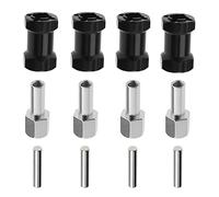 The Lord of the Tools Adaptateur hexagonal 12 mm RC 20 mm pour roue de voiture télécommandée - Adaptateur de pilote en métal compatible avec Axial SCx10 Rc4WD D90 1/10 RC Crawler