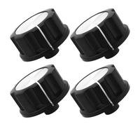 The Lord of the Tools Bouton de Minuterie de Rechange pour Friteuse à Air Tower 4 Pièces Axe en D 6 Mm Bouton de Commutation Noir 30 X 15 Mm