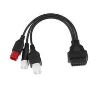 The Lord of the Tools Câble de diagnostic OBD2 3, 4, 6 broches, adaptateur de lecteur de code d'erreur OBD-II outils de diagnostic du système moteur de moto uniquement compatible avec Yamaha