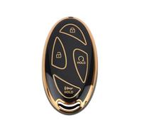 The Lord of the Tools Coque de Protection en TPU pour Clé Intelligente 7 Boutons Compatible avec Hyundai Et Compatible avec Tucson NX4 Noir Et Or