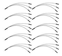 The Lord of the Tools Lot de 10 Câbles Ruban du-Pont Mâles vers Femelles Pas de 2,54 Mm 28 AWG pour Carte Mère PC Et Imprimantes 3D 140 Mm