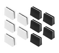 The Lord of the Tools Lot de 10 capuchons coulissants pour console de mixage compatibles avec Pioneer DJM350 400 500 700 750 800 850, noir et blanc