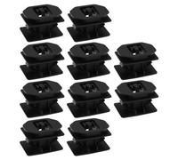 The Lord of the Tools Lot de 10 clips de moulage de panneau à bascule pour jupe latérale 5234172/W716350-S300 compatibles avec Ford 2005-2007 Taurus 2008-2009 Noir