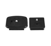 The Lord of the Tools Lot de 2 adaptateurs de fixation rapide pour trépied de 41 mm et 43 mm - Noir