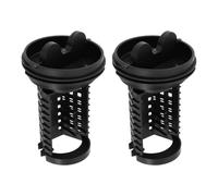 The Lord of the Tools Lot de 2 bouchons de filtre de pompe de vidange pour machine à laver 383EER2001A Compatible avec LG F1069FD.ABWQEUK F1069FD2P.ABWQEUK Noir 96 mm