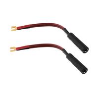 The Lord of the Tools Lot de 2 Câbles d'enceintes CESS-002S : Fiche Plate vers TS 6,35 Mm Adaptateur de Signal(Petite Bêche)