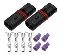 The Lord of the Tools Lot de 2 connecteurs de capteur de voiture à 2 broches avec terminal et joint 872-406-501 Compatible avec BMW