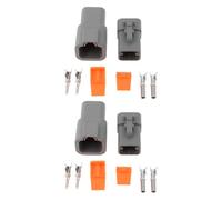 The Lord of the Tools Lot de 2 connecteurs étanches à 4 broches DTP04-4P DTP06-4S compatibles avec Deutsch pour automobiles, motos, camions