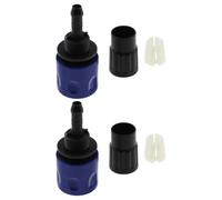 The Lord of the Tools Lot de 2 connecteurs femelles pour tuyau d'arrosage - Raccord rapide - Kit de remplacement pour tuyaux extensibles - Adaptateur de tuyau d'arrosage - Bleu