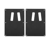 The Lord of the Tools Lot de 2 plaques arrière de trémolo de rechange compatibles avec guitare de style Kramer, 133 mm x 83 mm, noir